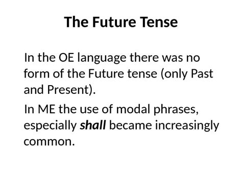 Middle English Changes In Grammar System