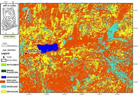 Land Cover Map Of Kokoligu Community Spot January 2011 Download