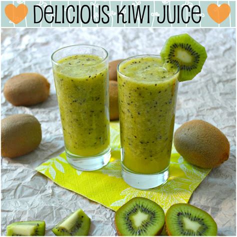 Fresh Kiwi Juice Recipe Refreshing Goodness No Sugar Delishably