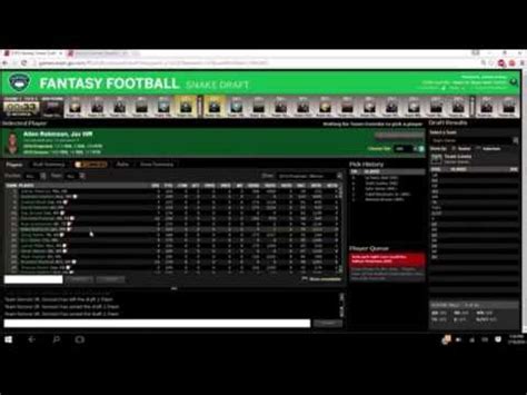 Use the daily threads for your fantasy needs! ESPN Fantasy Football Mock Draft 2016 - YouTube