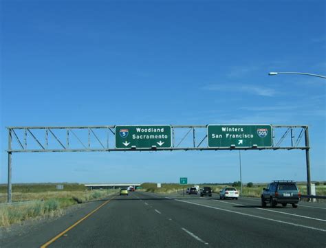 California Aaroads Southbound Interstate 5 In Yolo County