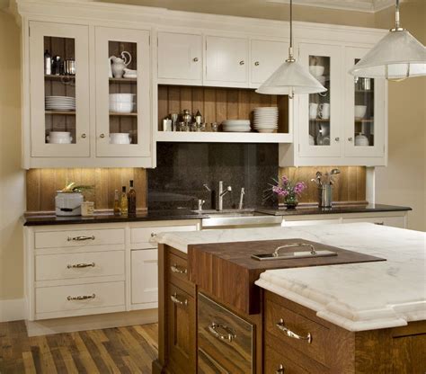 Backsplashes are the decorative focal point of your kitchen. commercial-trash-cans-Kitchen-Traditional-with-bead-board ...