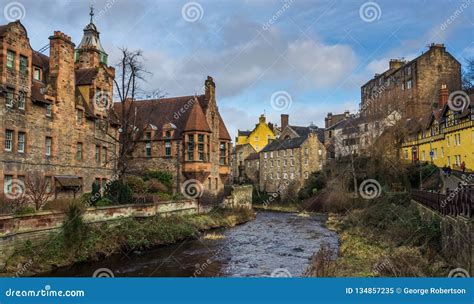 Water Of Leith In Dean Village Edinburgh Stock Image Image Of