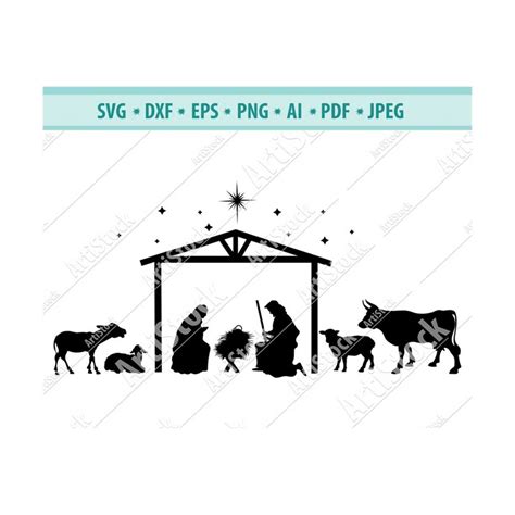 Nativity SVG Nativity Scene Svg Christmas SVG Holiday Dec Inspire Uplift