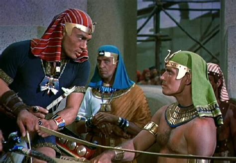 rameses ii and charlton heston moses the ten commandments 1956 epic film film movie the