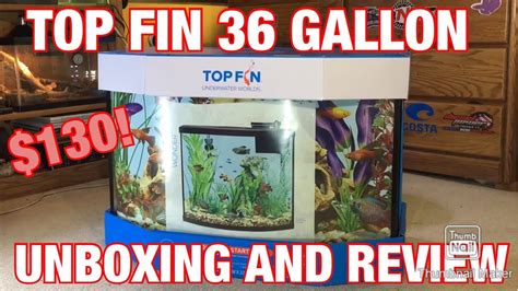 Top Fin 36 Gallon Bowfront Unboxing And Review My Biggest Aquarium Yet