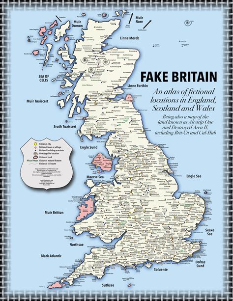 England is located in western europe on the island of great britain. Fake Britain: A Map Of Fictional Locations In England ...