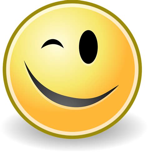 Wink Smiley Happy Free Vector Graphic On Pixabay