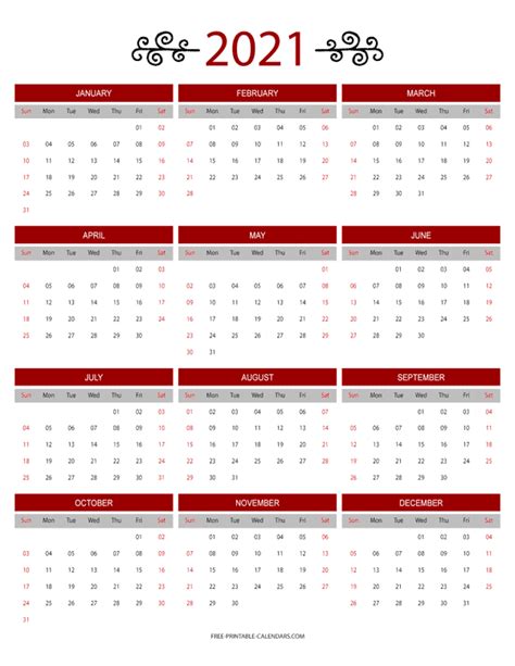 month colorful calendar    printable calendars