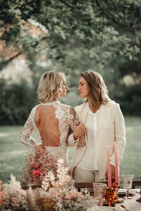 Same Sex Wedding Wedding Beauty Wedding Poses Boho Wedding Dress