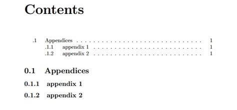 Your appendix is not meant to become an information dump. table of contents - Display of Appendix titles in TOC and ...