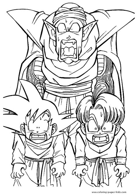 On this page, we've collected several nice coloring pictures from the japanese anime series dragon ball z especially son goku. Dragon Ball Z color page - Coloring pages for kids ...