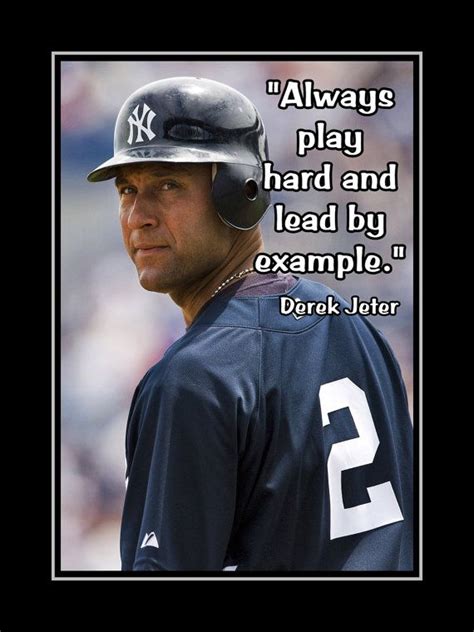 Derek Jeter Poster Ny Yankees Fan Photo Quote By Arleyartemporium
