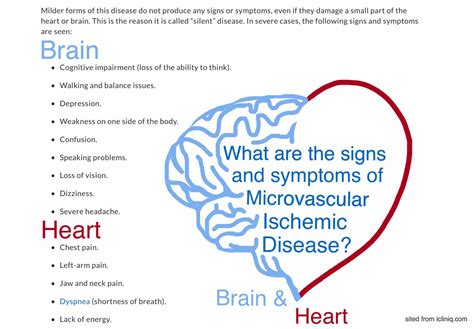 What Are The Signs And Symptoms Of Microvascular Ischemic Disease Let