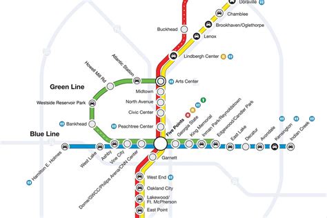 Marta Rail Line Map