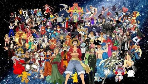 Many Anime Characters Are Grouped Together In The Space