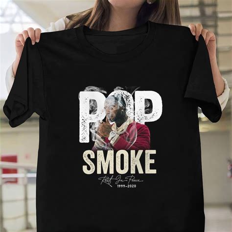 Pop Smoke 1999 2020 Shirt Pop Smoke Signature T Shirt Pop Etsy
