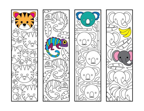 Printable Coloring Bookmarks Pdf Printable Word Searches