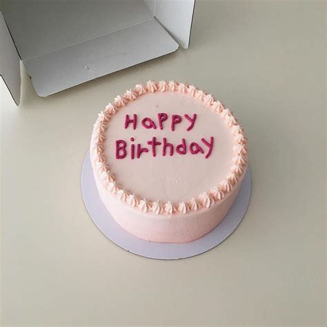 Hbd💓 Hbd 스윗모먼츠 Cake 스윗모먼츠 Cute Birthday Cakes Simple Birthday Cake Pastel Cakes