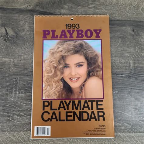 1993 PLAYBOY PLAYMATE Calendar Pinup Nude Pretty Girls Mens 14 95