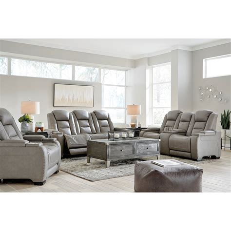 Signature Design By Ashley The Man Den Reclining Living Room Group