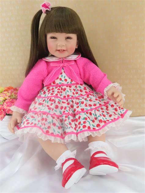 Soft Silicone Bebes Doll Reborn 60cm Real Cute Collectible Doll