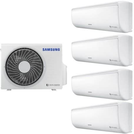 Windfree™ cooling technology maintains the desired temperature and eliminates cold drafts by delivering air through micro holes windfree™ 2.0 & quantum 2.0: Samsung air conditioner Quadri 4 split, inverter 9 kW Heat ...