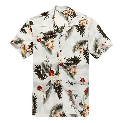 Mens Hawaiian Shirt Aloha Shirt 3xl Orchid Cream