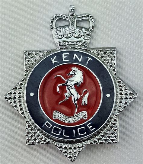 Kent Police Badge Time Militaria