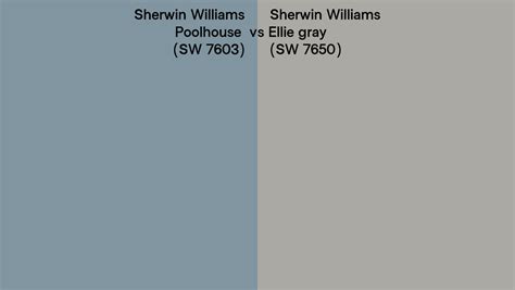 Sherwin Williams Poolhouse Vs Ellie Gray Side By Side Comparison