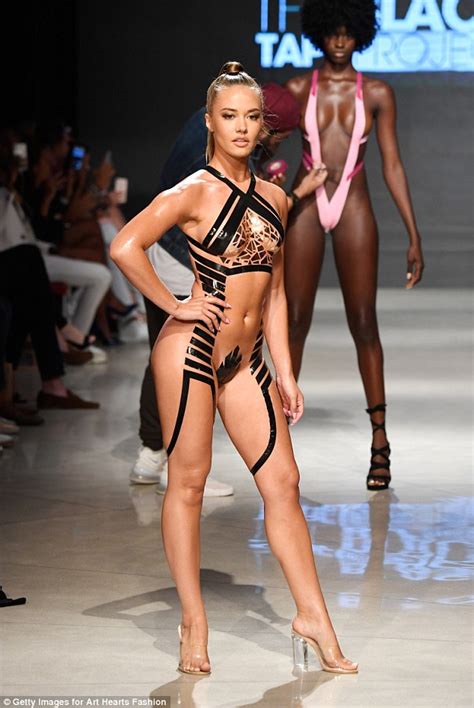 Black Tape Project Sends Models Down The Catwalk In Bikinis Made Out Of