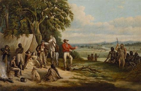 The First Settlers Discover Buckley Antique Portraits Aboriginal