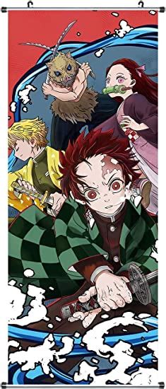 Anime Scroll Poster For Tanjirou And For Agatsuma And For