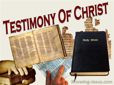 Testimony Of Christ Perfect Man Eternal Son 13