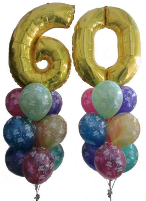 60th Birthday Balloons Helium Balloons Perth Happy Birthday