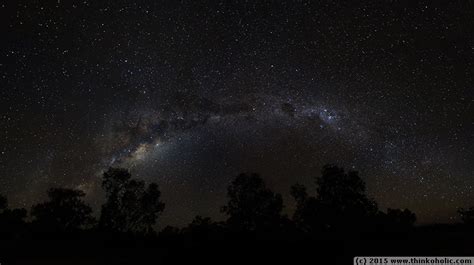 Night Sky Panorama The Milky Way Seen From The Australian Outback
