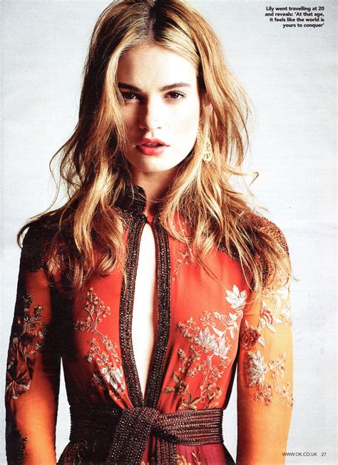 Lily james is silencing rumors that her teensy waist in disney's cinderella was digitally altered. Lily James - OK! Magazine 07/09/2019 Issue • CelebMafia