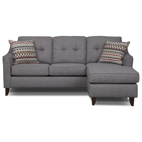 American Signature Furniture Marco Upholstery Chaise Sofa Couch With Chaise Value City