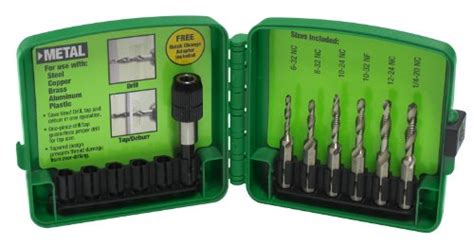 Greenlee Dtapkit 6 32 To 14 20 6 Piece Combination Drill And Tap Set