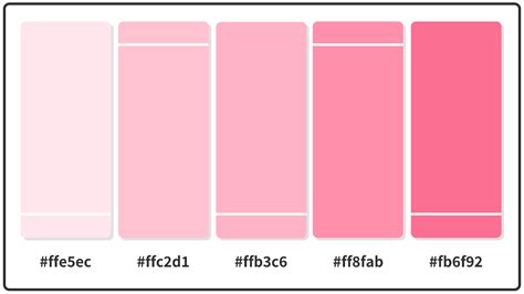 Pastel Pink Color Palette Hex Codes Cottage IMAGESEE