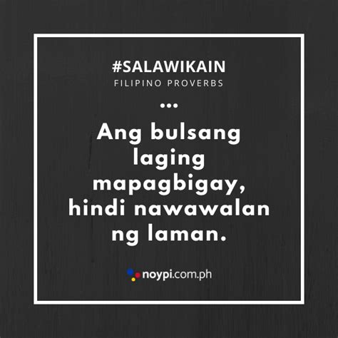 Mga Halimbawa Ng Salawikain Filipino