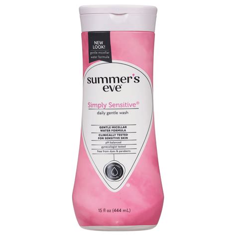 Summers Eve Simply Sensitive Daily Feminine Wash Removes Odor Ph
