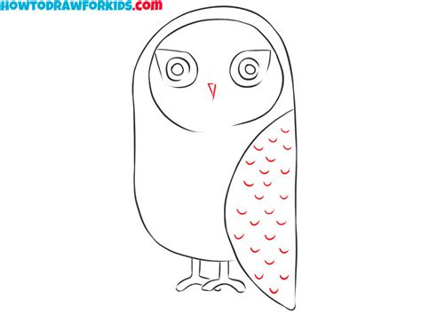 How To Draw A Snowy Owl Easy Drawing Tutorial For Kids