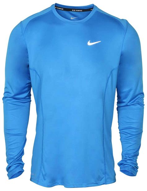 Nike Mens Dri Fit Miler Long Sleeve Running Top