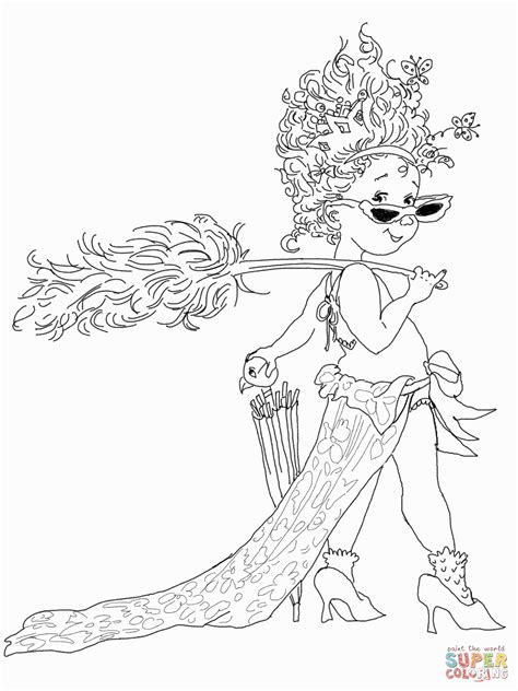 Fancy Nancy Coloring Page Coloring Home