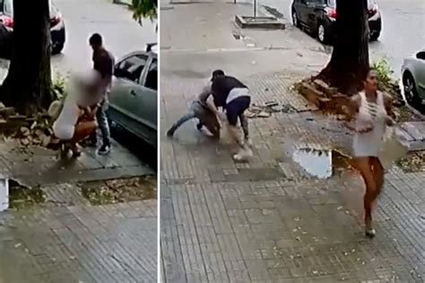 Shocking Moment Bloke Getting Sex Act From Woman In Street Is Mugged By