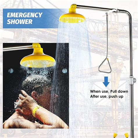 Buy Frifreego Emergency Shower Eye Wash Station Combination Eyewash Shower Station Eye Wahing