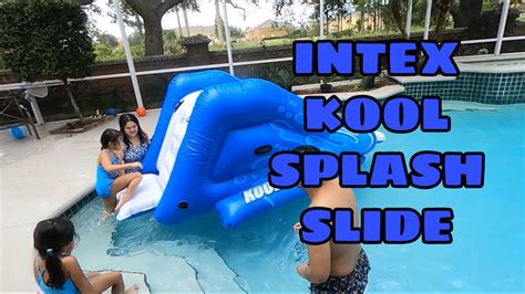 Intex Kool Splash Inflatable Water Slide Youtube
