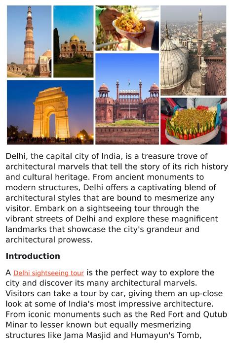 Unveiling the Rich Tapestry of Delhi's Historical Wonders - Hillw