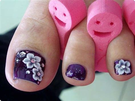 Matte leopard nail tutorial and halfmoon manicure. 50+ Most Beautiful And Stylish Flower Toe Nail Art Design Ideas